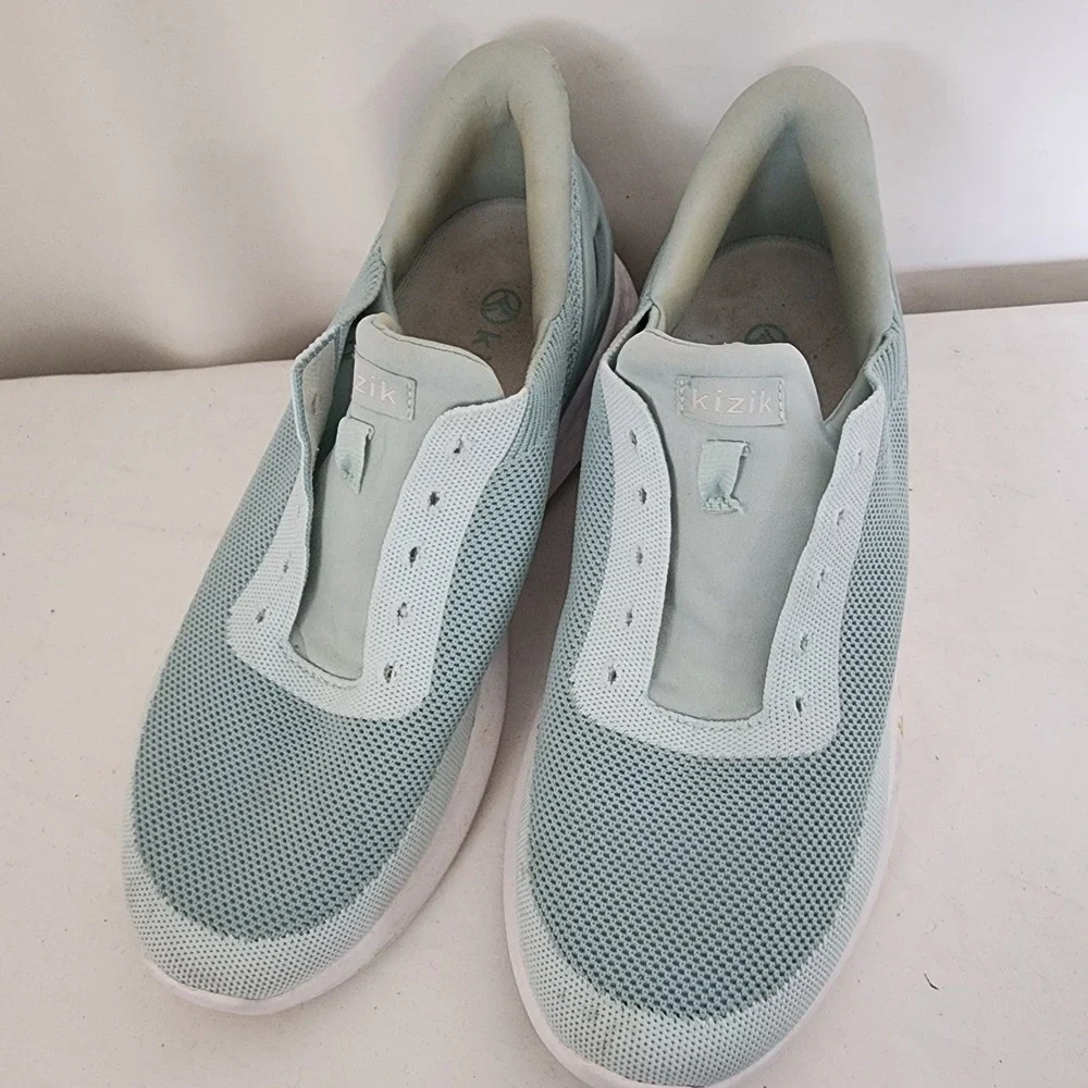 Kizik Shoes Turqoise Blue Mens 9 Womens 10.5 MISSING LACES